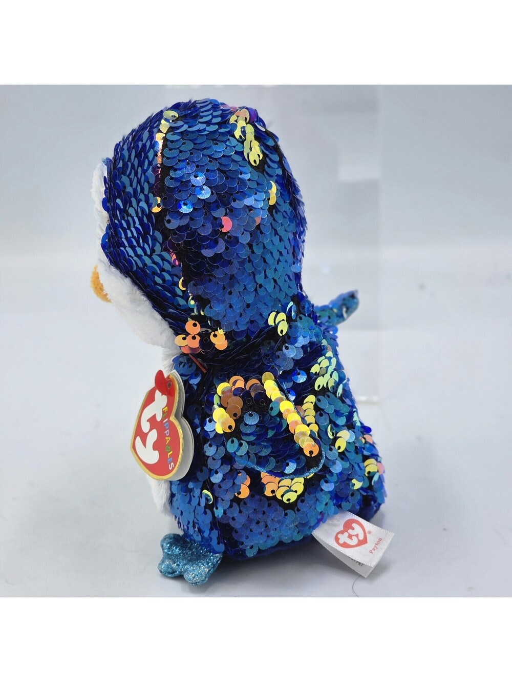 Ty Flippables Payton the Penguin Sequin Plush 9” - Picture 4 of 4